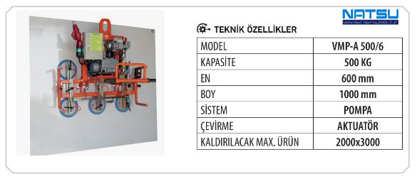 mermer plakaların vakumla taşınması